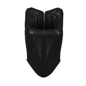 Miaou Mesh Black Corset Top